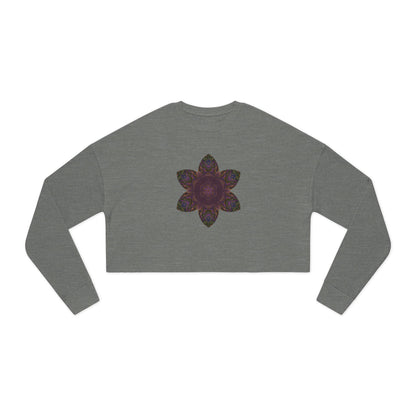 Women's Cropped Sweatshirt - Love Light Mandalas No.3