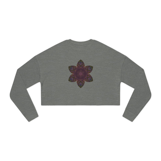 Women's Cropped Sweatshirt - Love Light Mandalas No.3