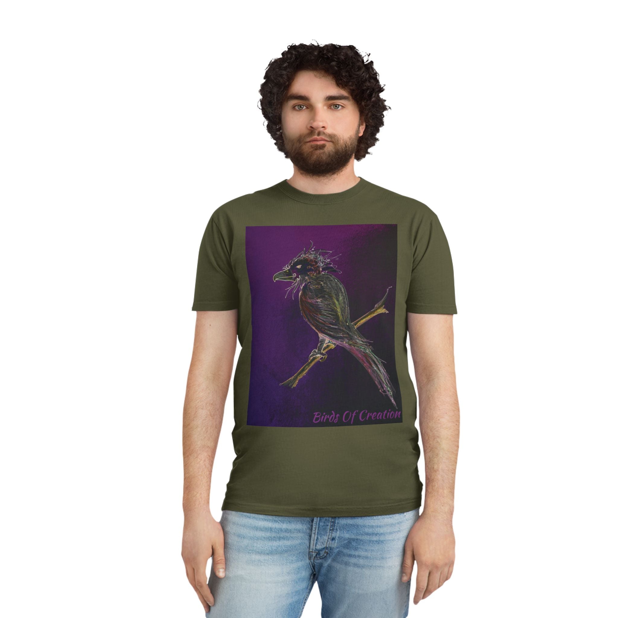 Unisex Faded Shirt - Birds Of Creation No.1
