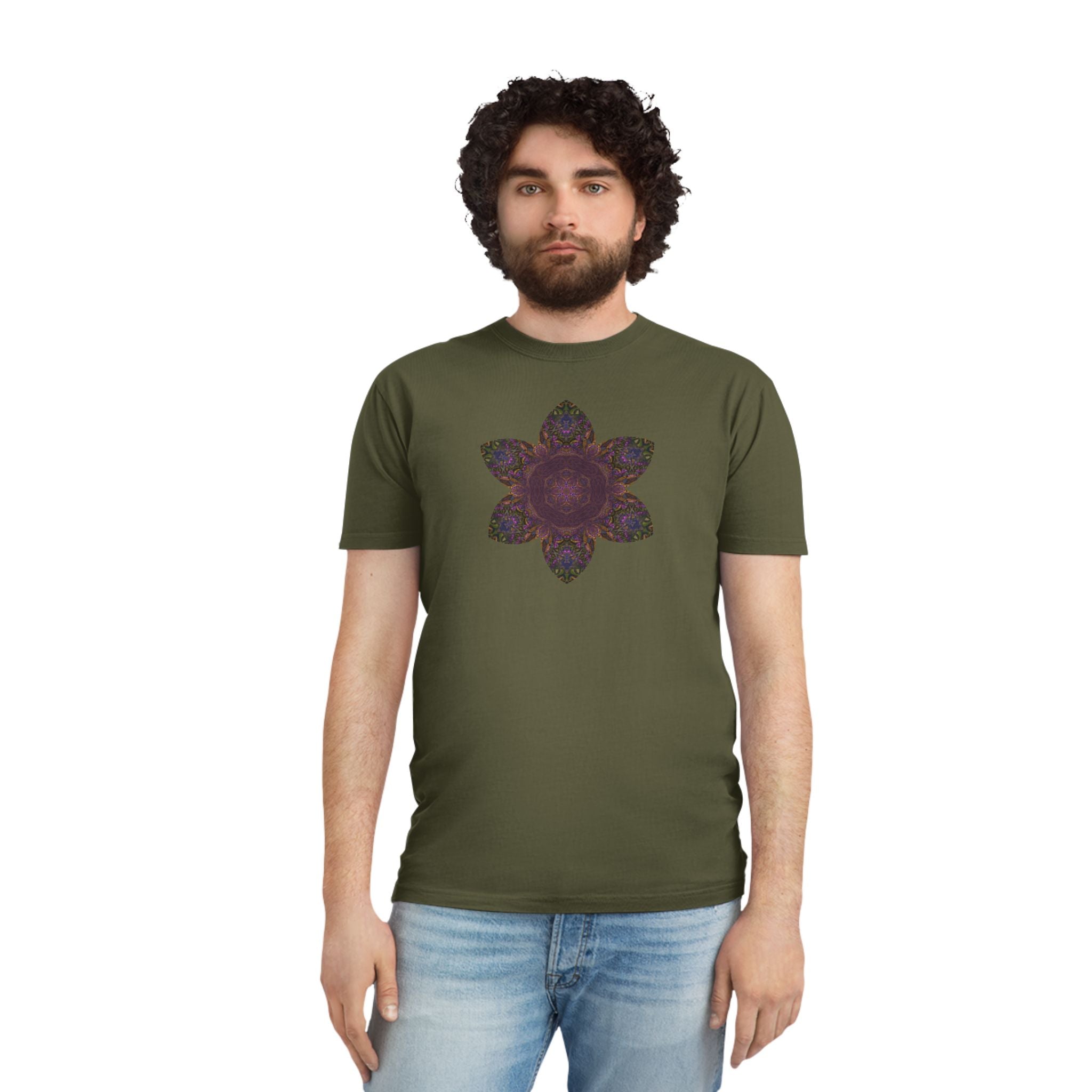 Unisex Faded Shirt - Love Light Mandalas No.3