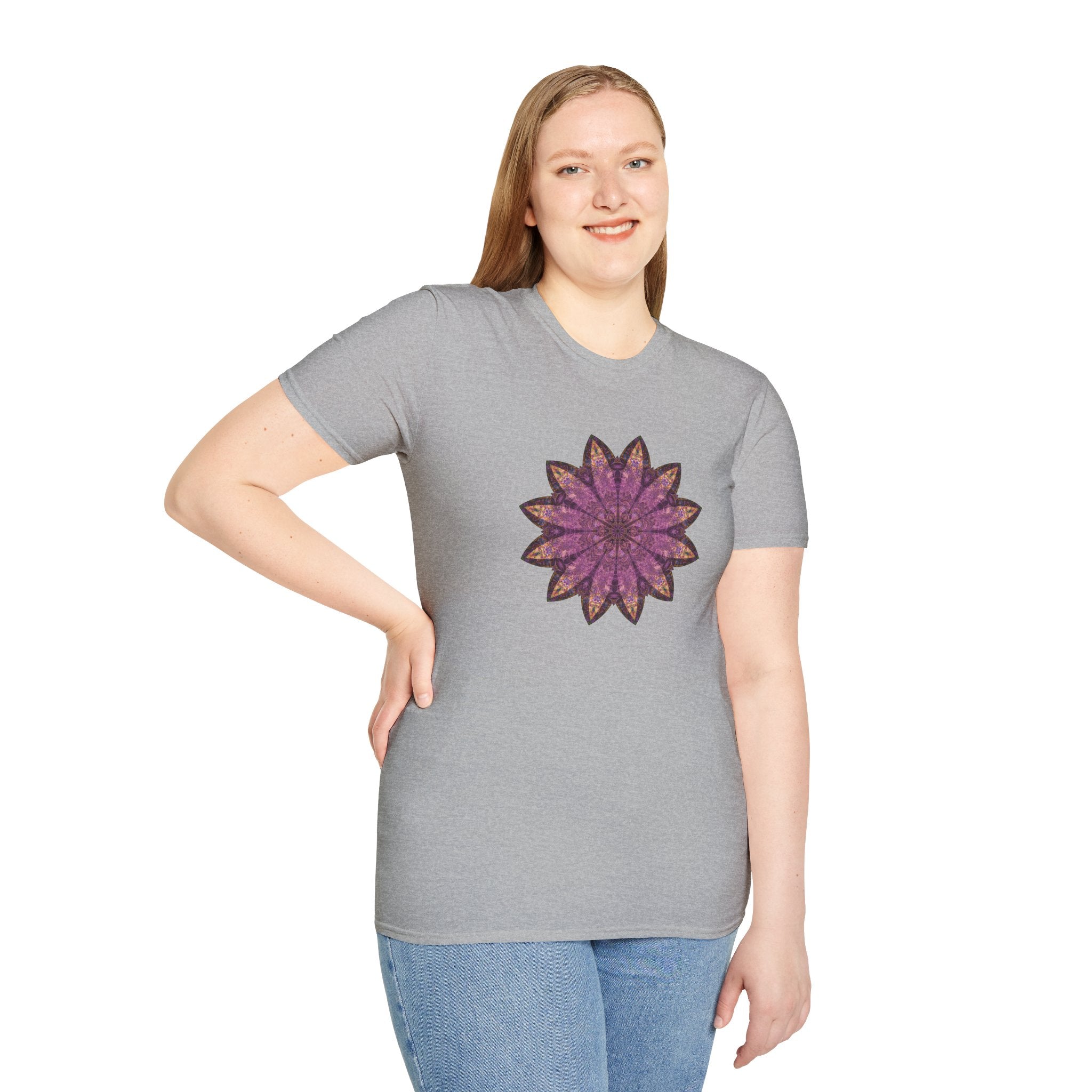 Unisex Softstyle T-Shirt - Love Light Mandalas No.16