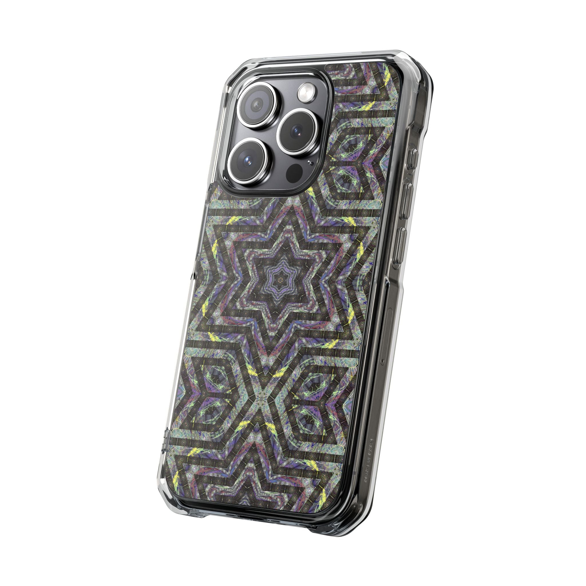 iPhone 15 Magnetic Clear Impact Case - P5 Kaleidoscopic No.1