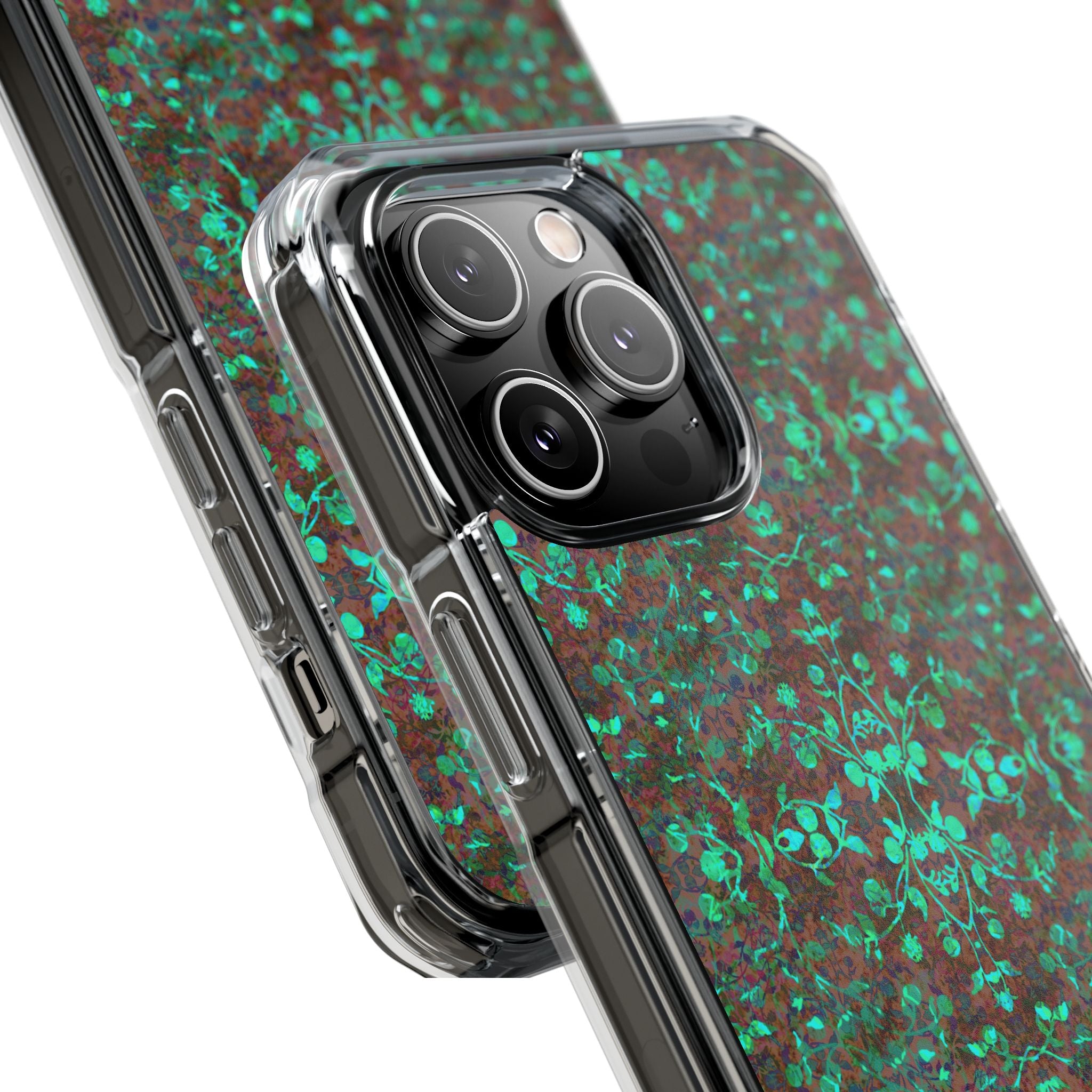 iPhone 14 Magnetic Clear Impact Case - Hidden Weave Series No.29