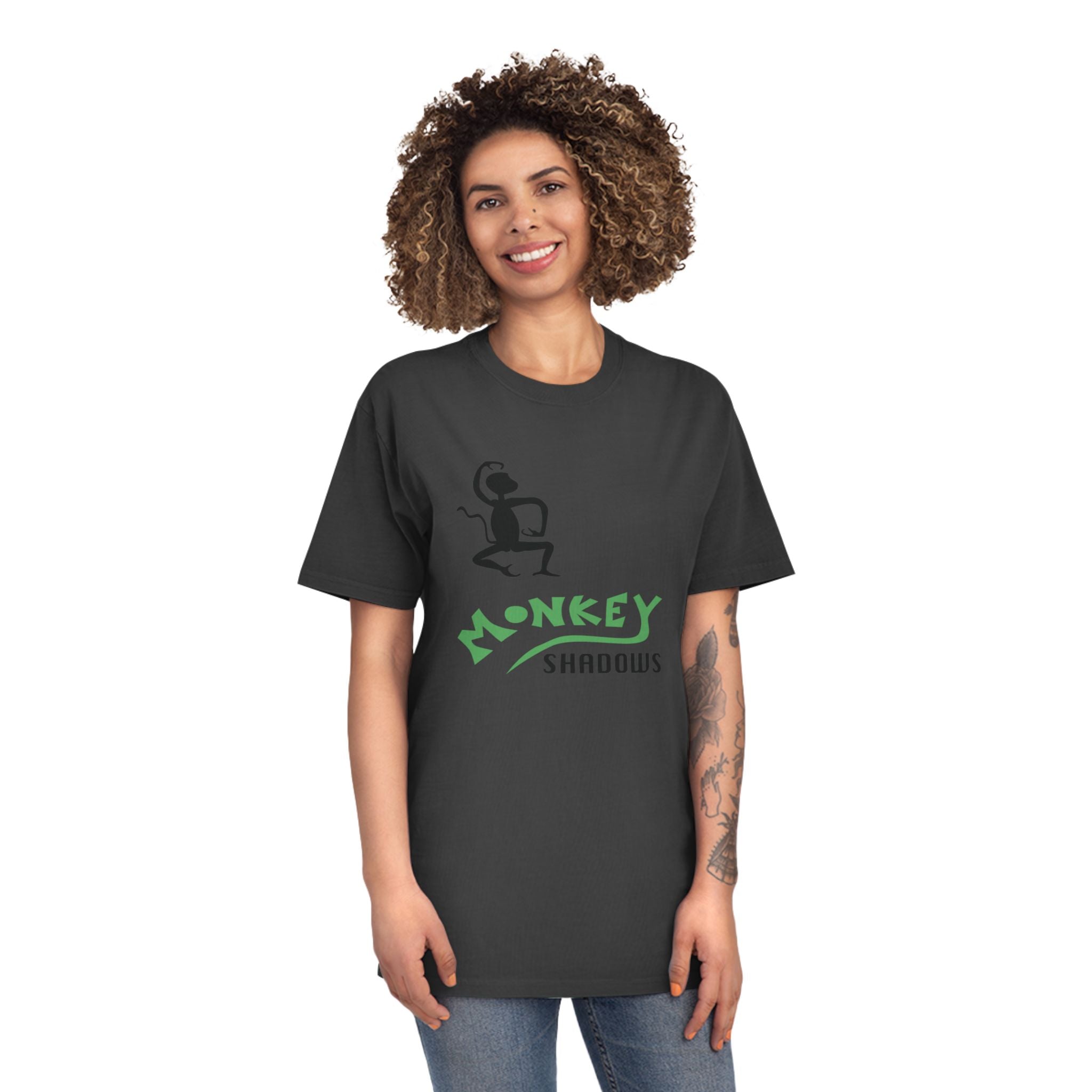 Unisex Faded Shirt - Monkey Shadows