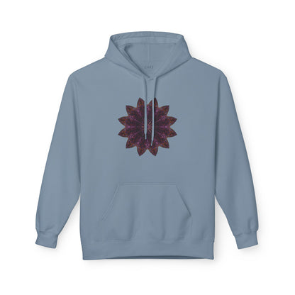 Unisex Midweight Softstyle Fleece Hoodie - Love Light Mandalas No.15