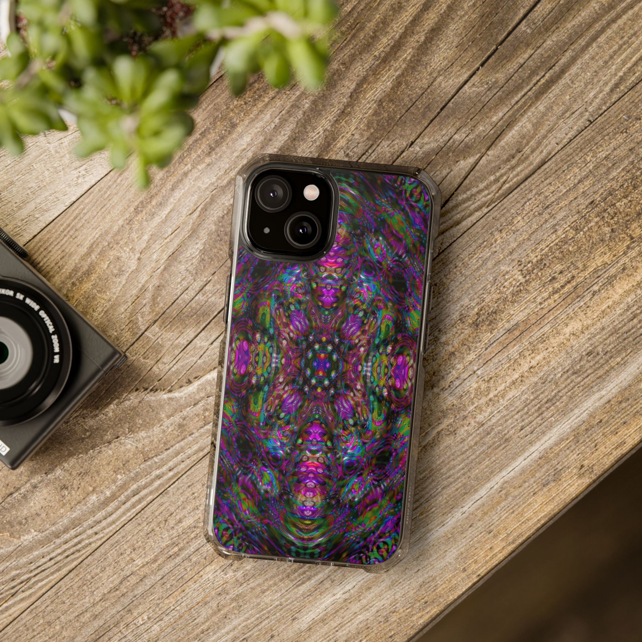 iPhone 14 Magnetic Clear Impact Case - DMT Scribe Tiles No.5