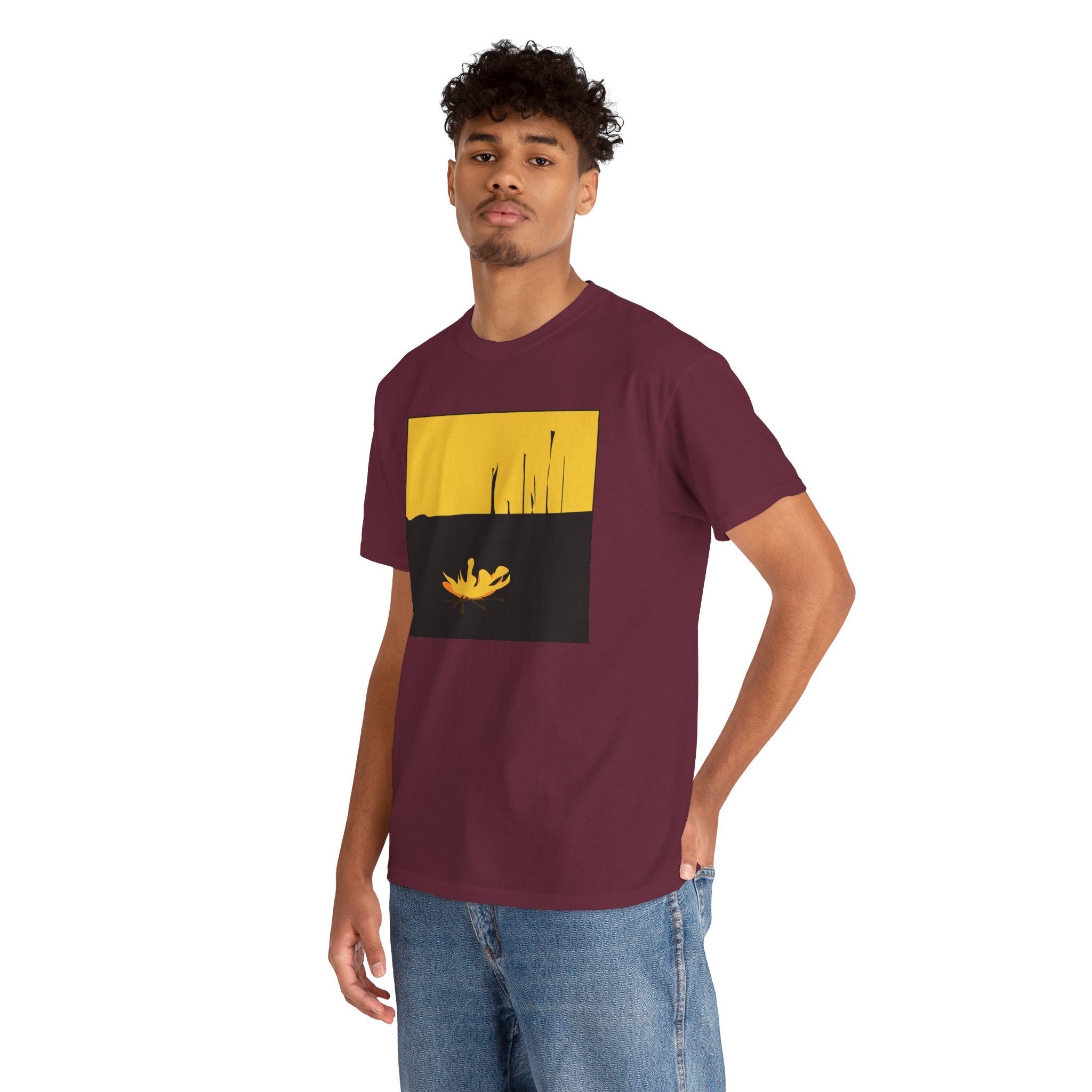 Unisex Heavy Cotton Tee - The Traveller Series (Fire)