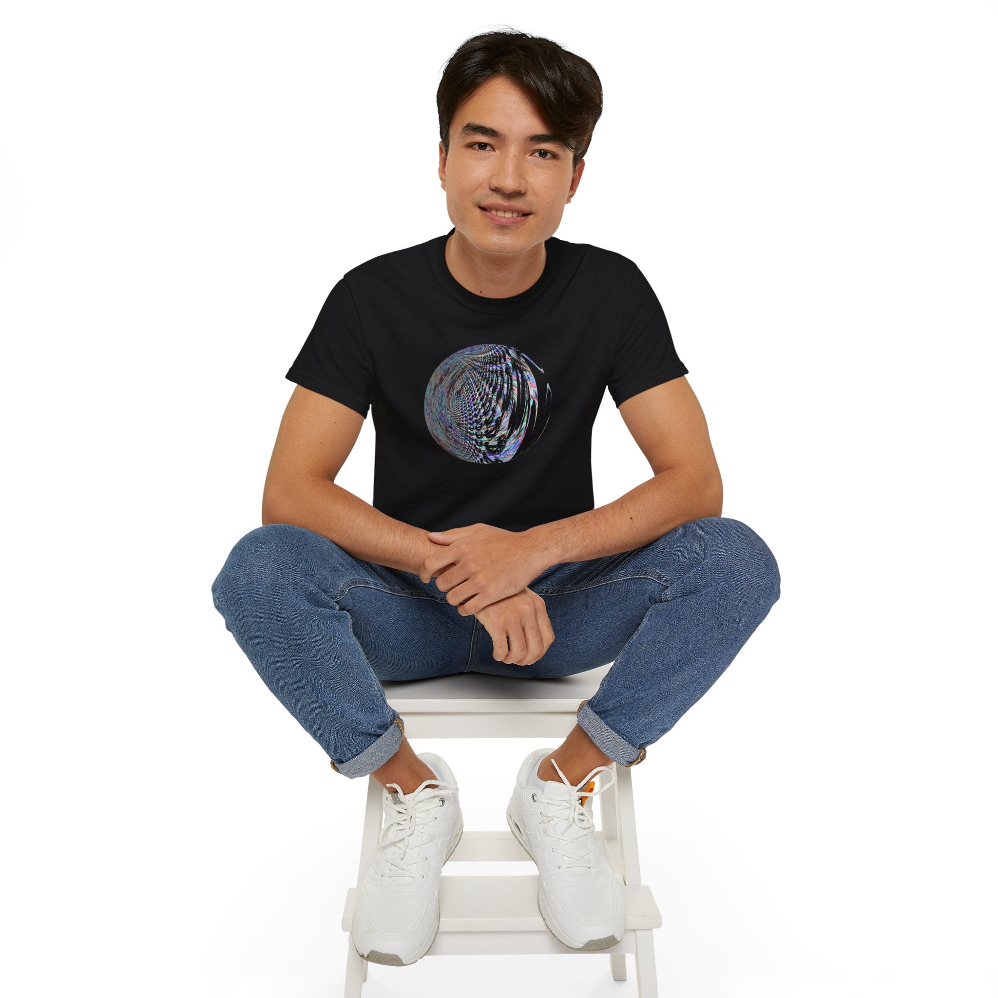 Unisex Ultra Cotton Tee - Fractal Moon No.2