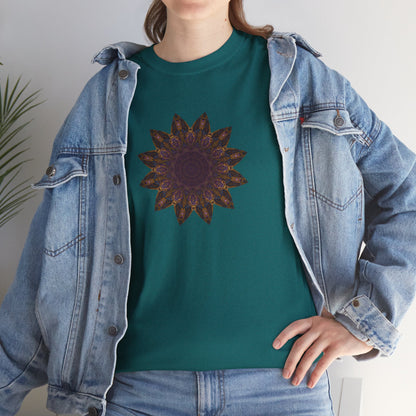 Unisex Heavy Cotton Tee - Love Light Mandalas No.1
