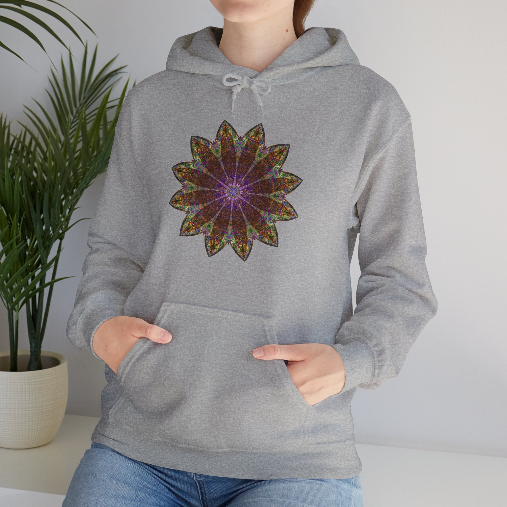 Unisex Heavy Blend™ Hooded Sweatshirt - Love Light Mandalas No.13