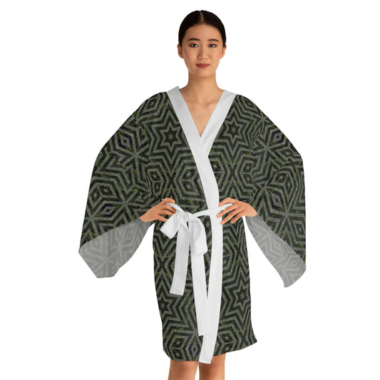 Long Sleeve Kimono Robe - P5 Kaleidoscopic No.9