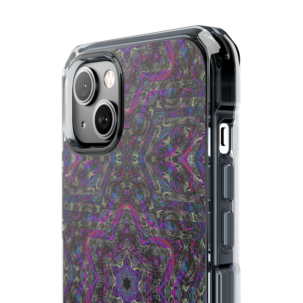 iPhone 14 Magnetic Clear Impact Case - P5 Kaleidoscopic No.33