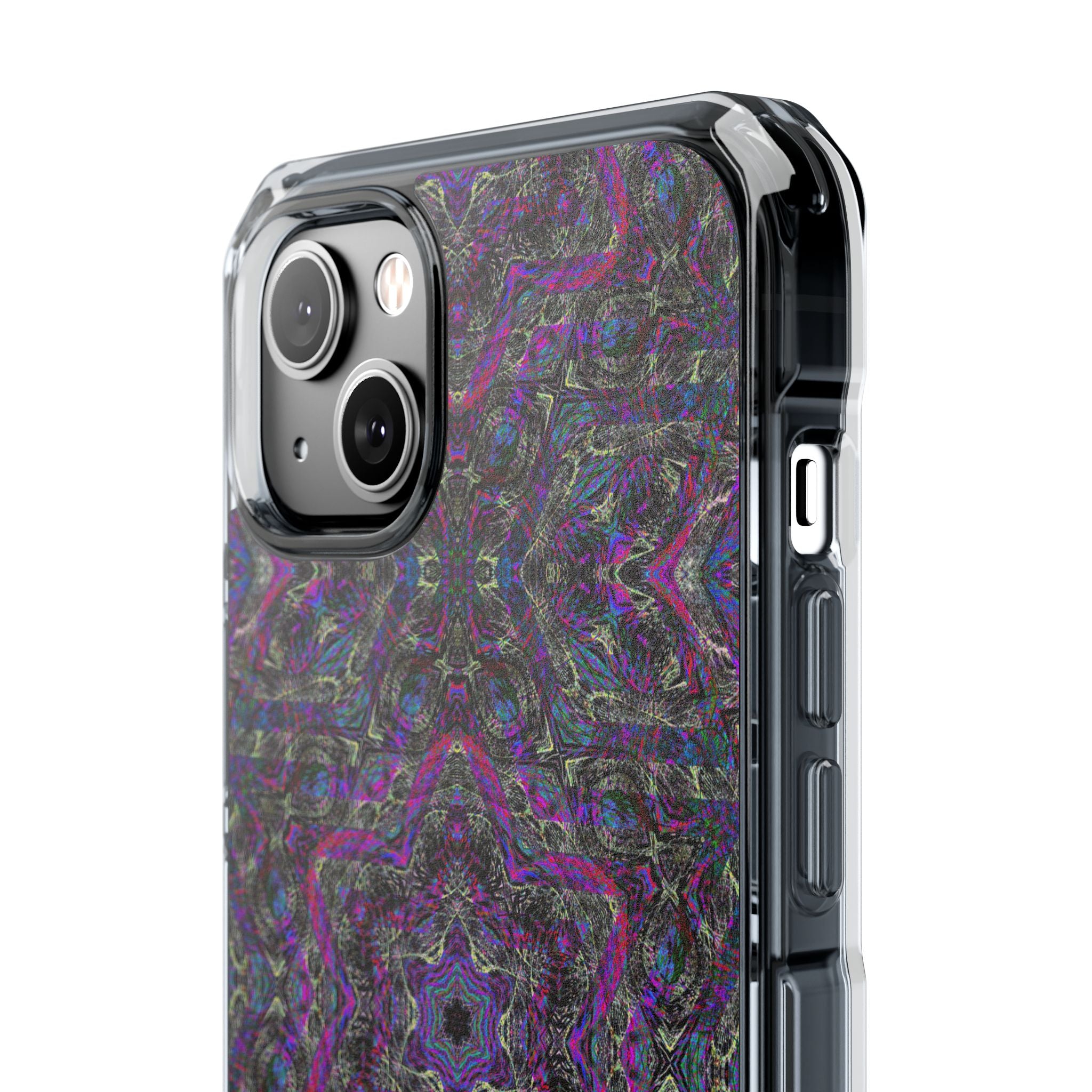 iPhone 14 Magnetic Clear Impact Case - P5 Kaleidoscopic No.33