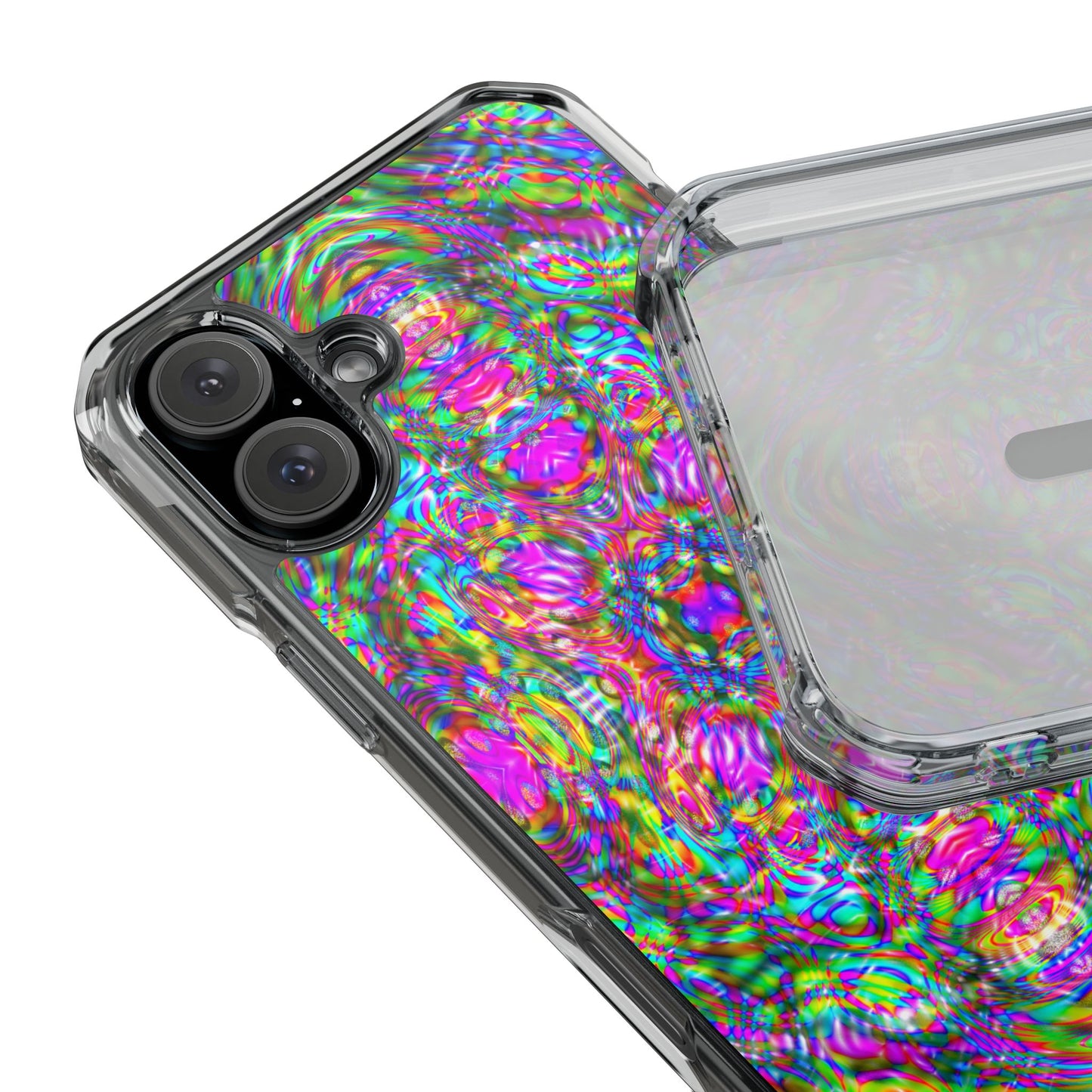 iPhone 16 Magnetic Clear Impact Case - DMT Scribe Tiles No.4