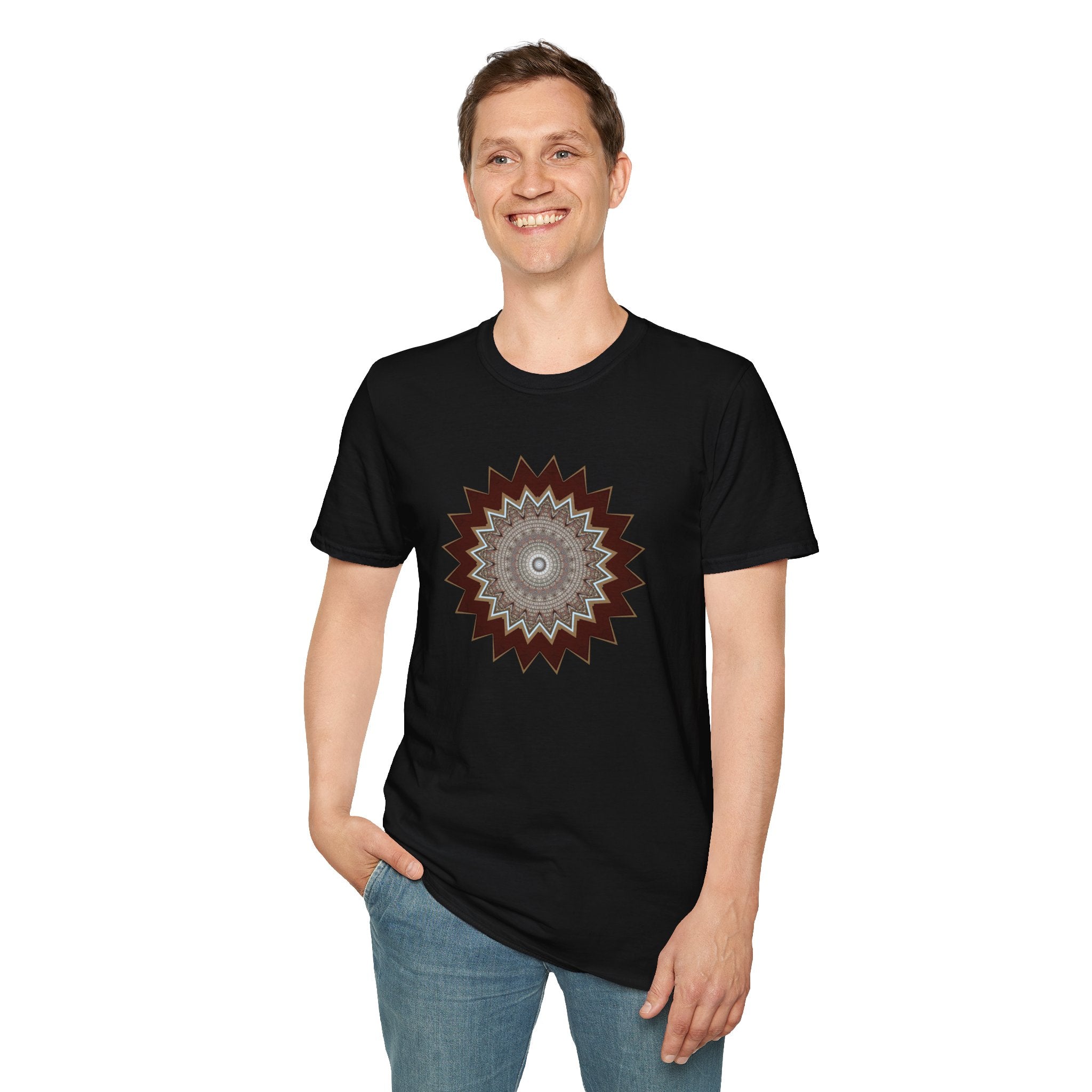 Unisex Softstyle T-Shirt - Mycelium Mandalas No.1