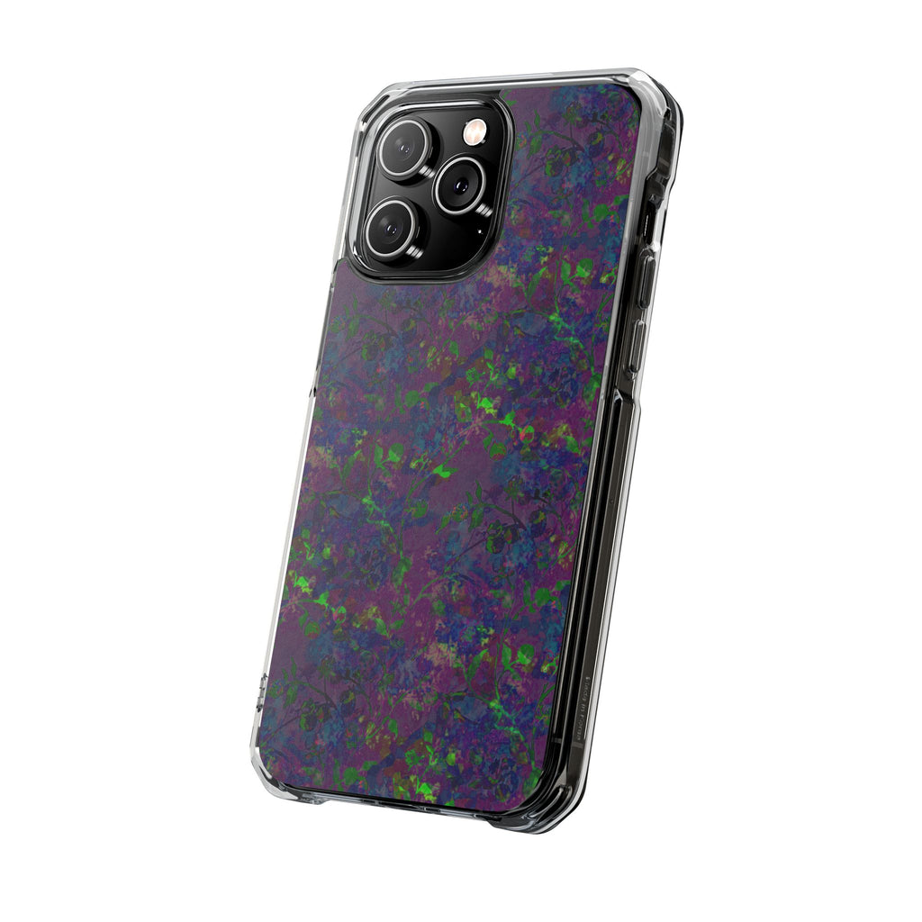 iPhone 14 Magnetic Clear Impact Case - Hidden Weave Series V3 No.23