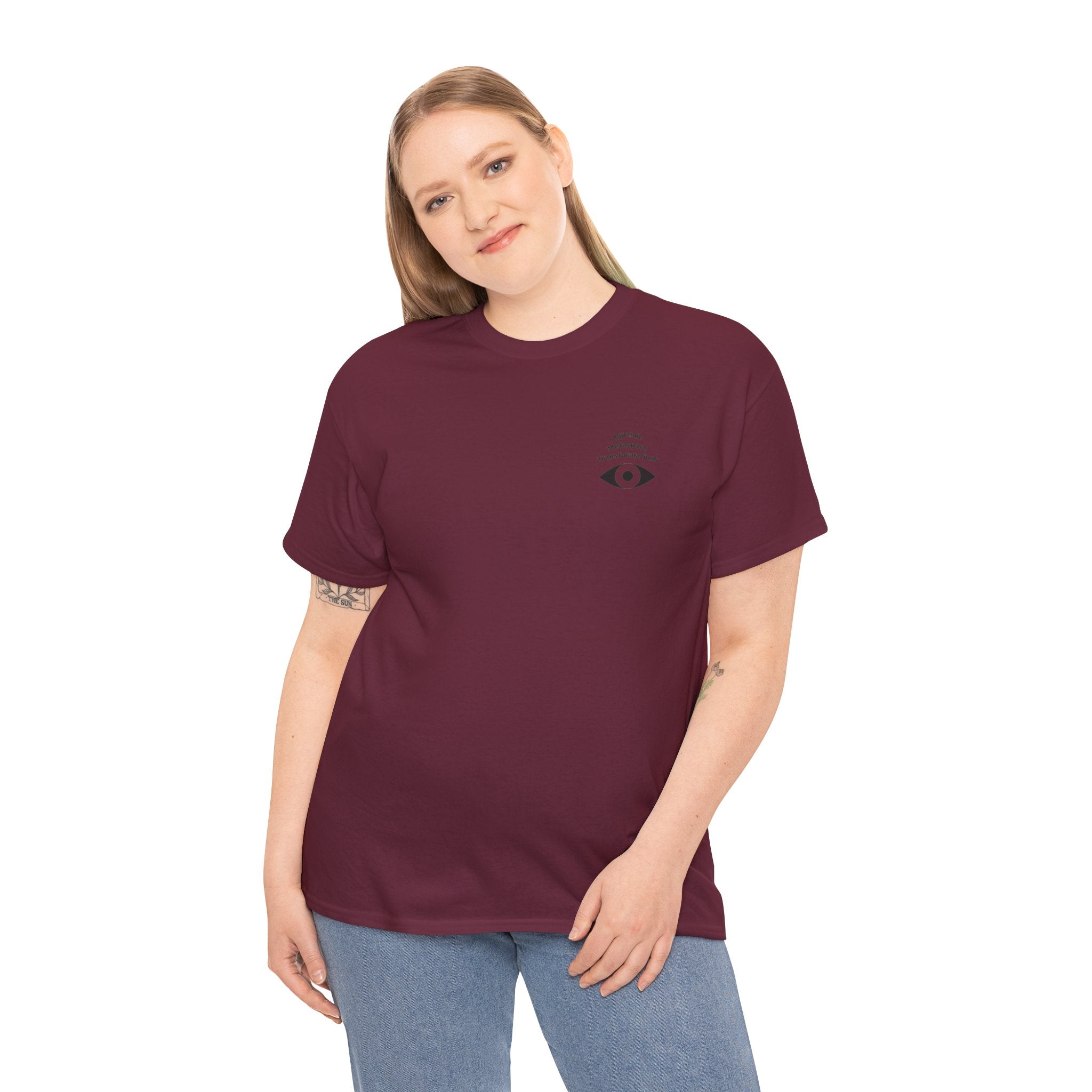 Unisex Heavy Cotton Tee (Back) - DMT Seer No.1