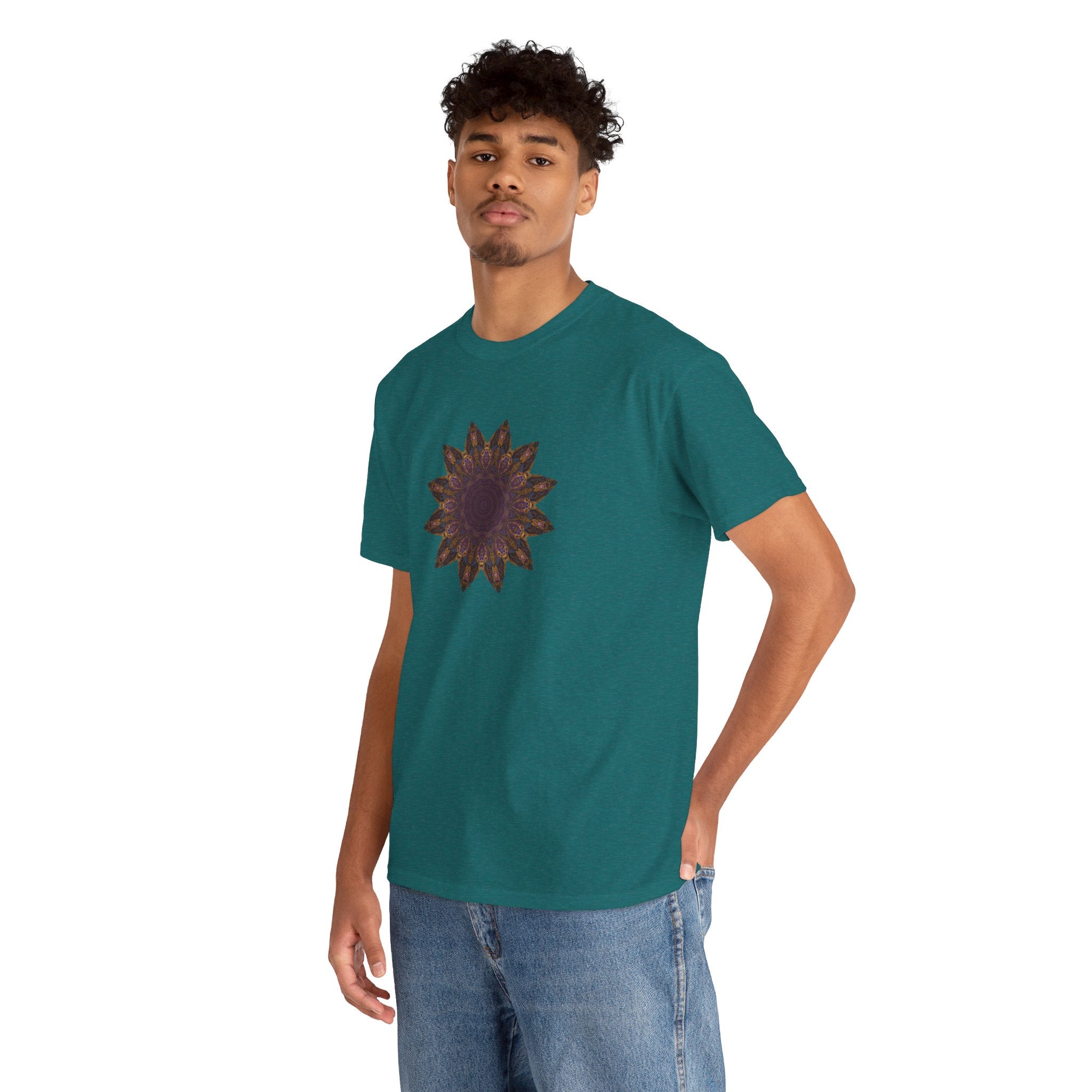 Unisex Heavy Cotton Tee - Love Light Mandalas No.1