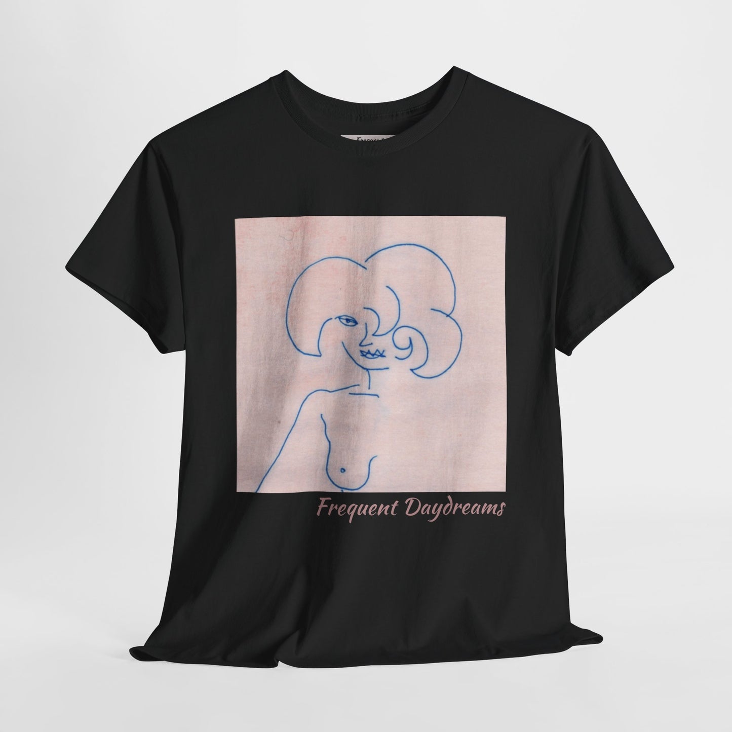 Unisex Heavy Cotton Tee - Frequent Daydreams Sketch No.45
