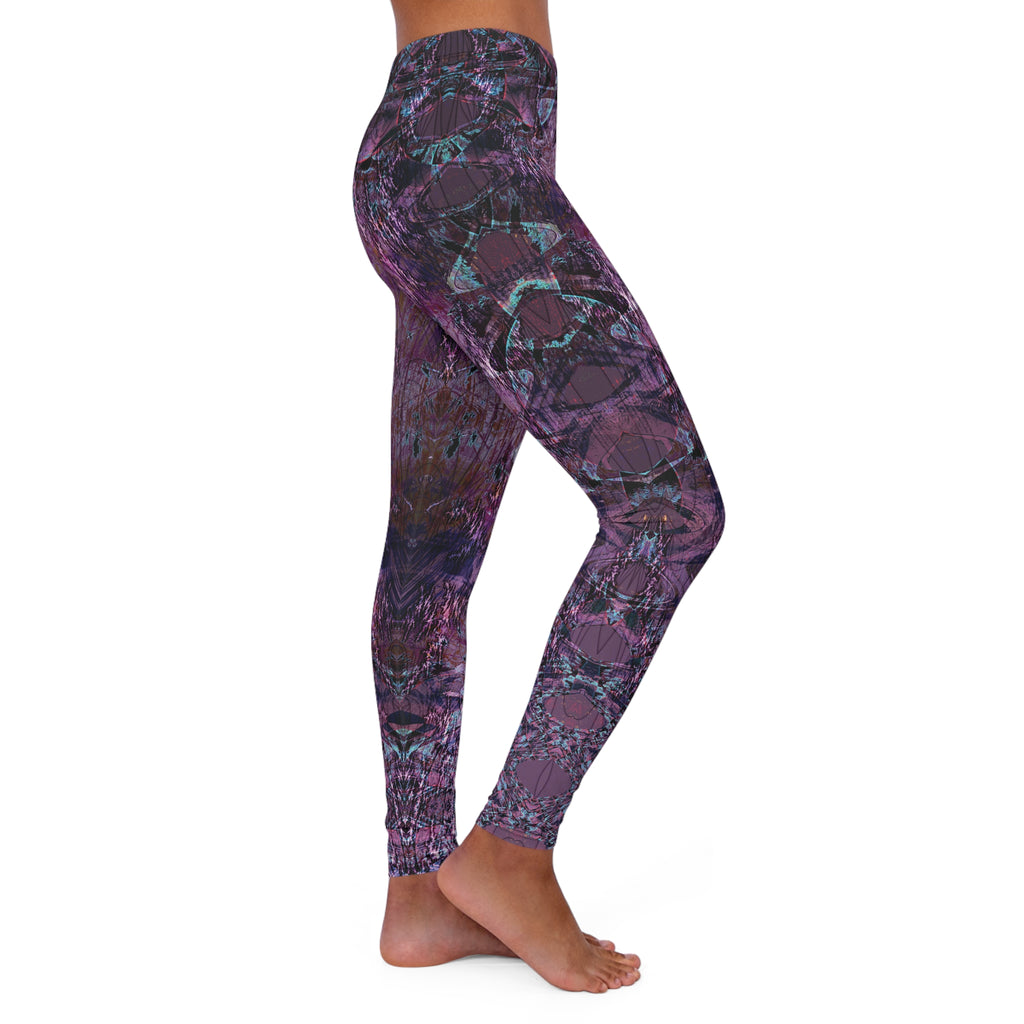 Spandex Leggings - Love Light Fractals No.6a