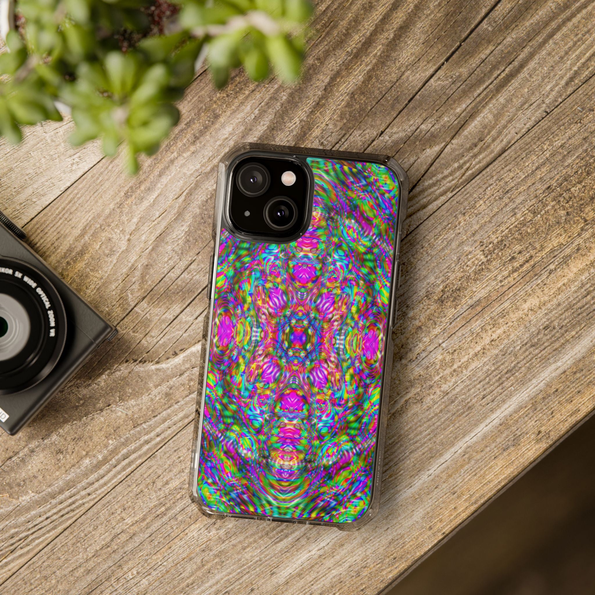 iPhone 14 Magnetic Clear Impact Case - DMT Scribe Tiles No.4