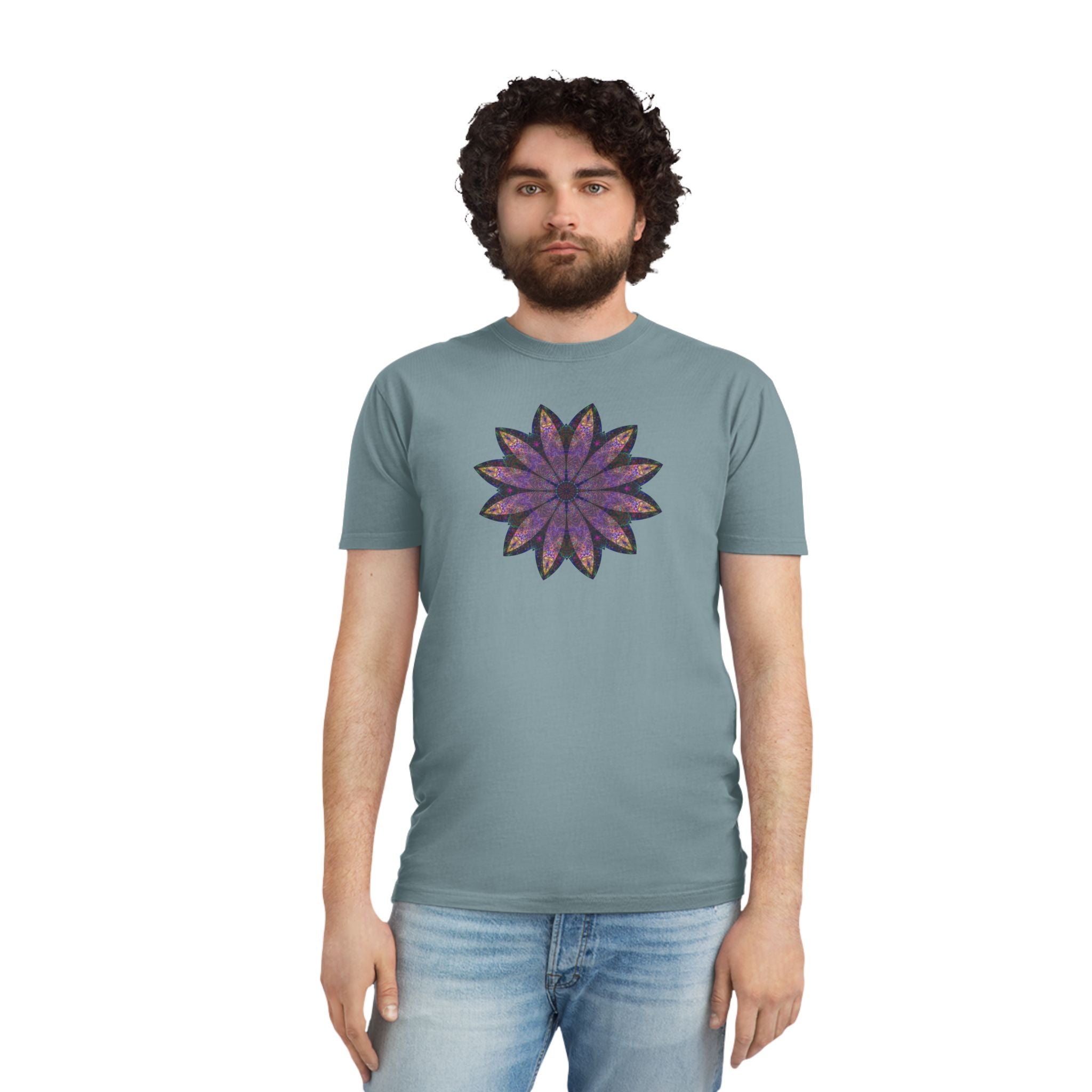 Unisex Faded Shirt - Love Light Mandalas No.24