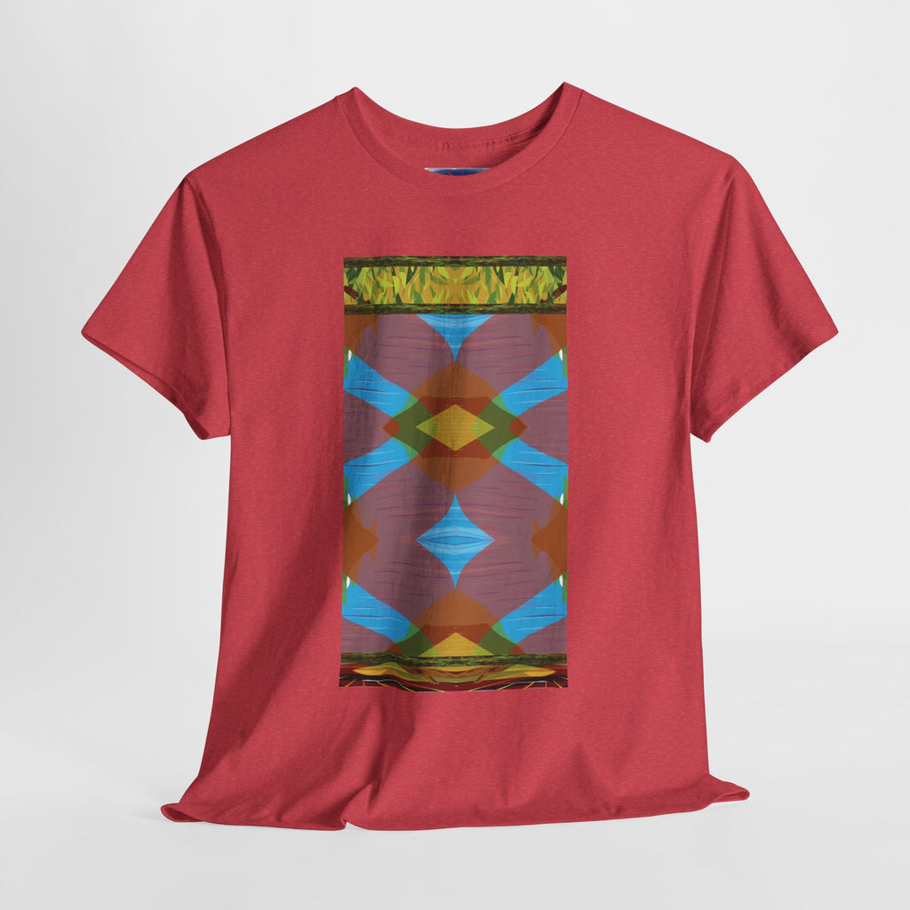 Unisex Heavy Cotton Tee - The Traveller Series (Abstract Autumn)