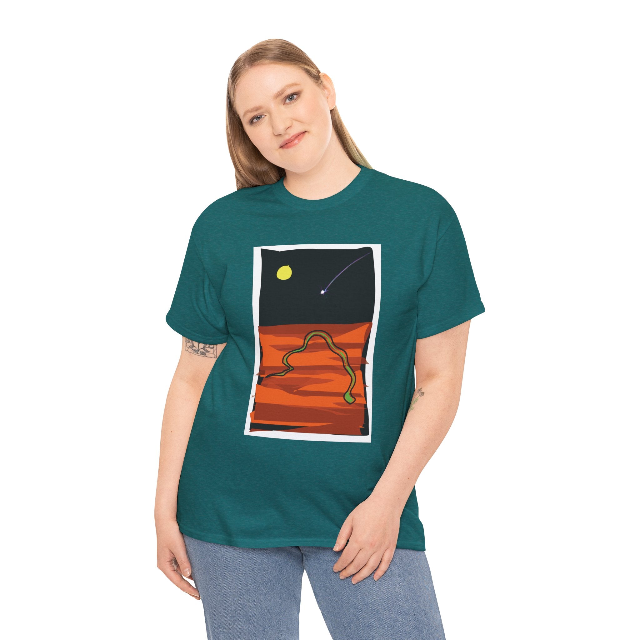 Unisex Heavy Cotton Tee - The Traveller Series (Shooting Star)