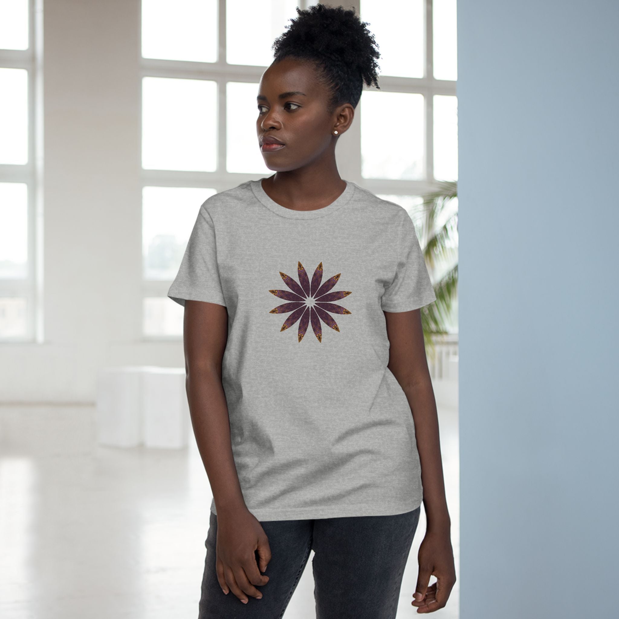 Women’s Maple Tee - Love Light Mandalas No.2