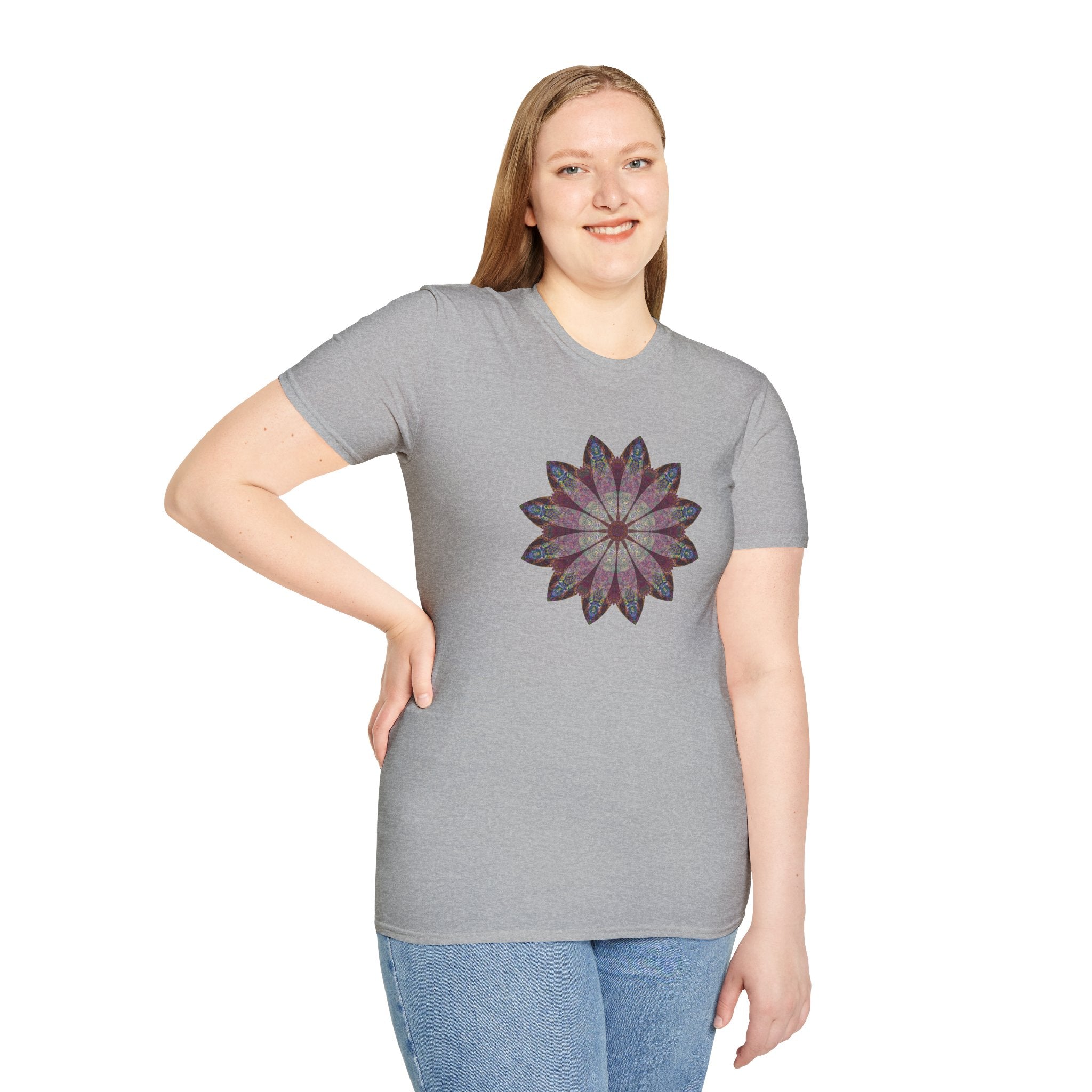 Unisex Softstyle T-Shirt - Love Light Mandalas No.9