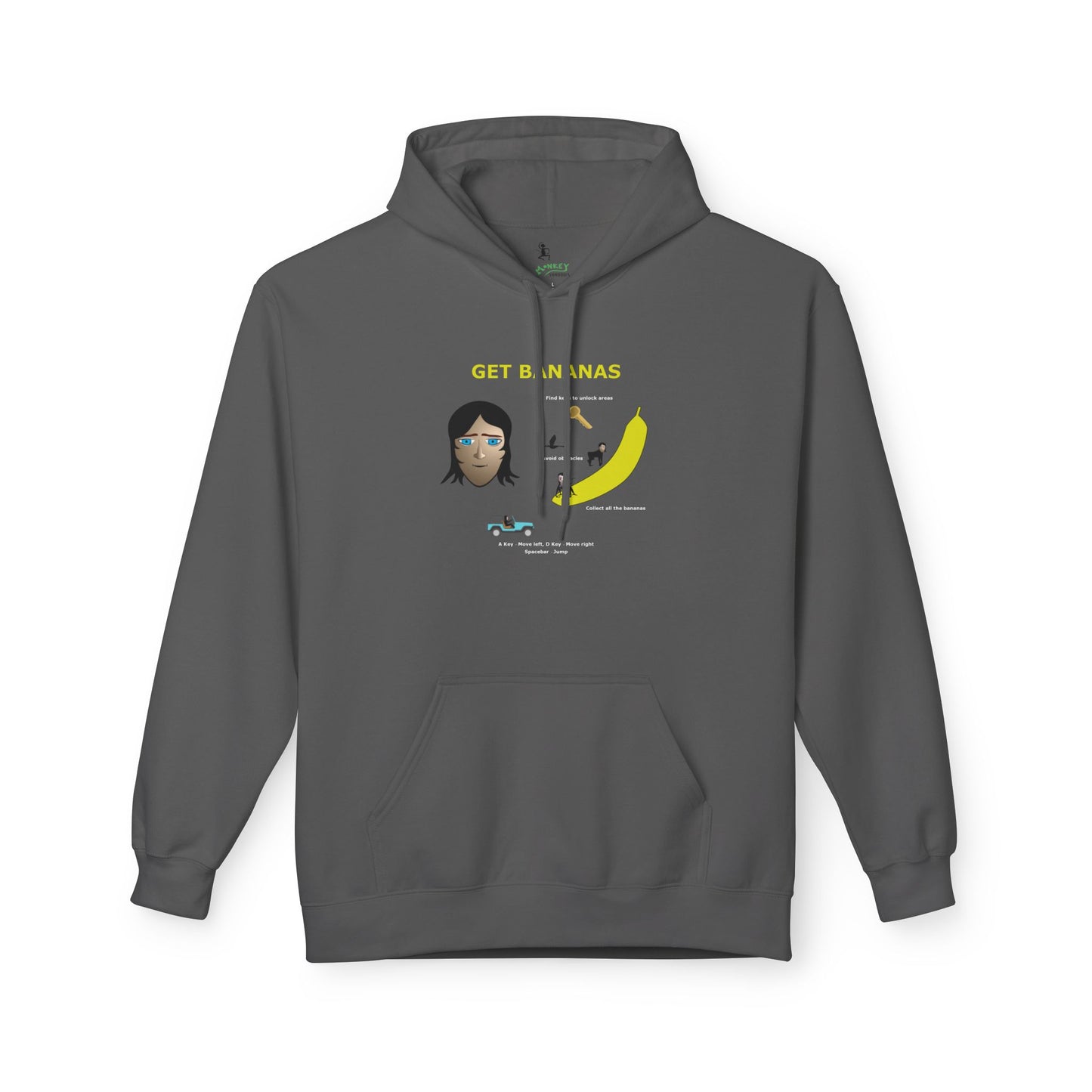 Unisex Midweight Softstyle Fleece Hoodie - Get Bananas