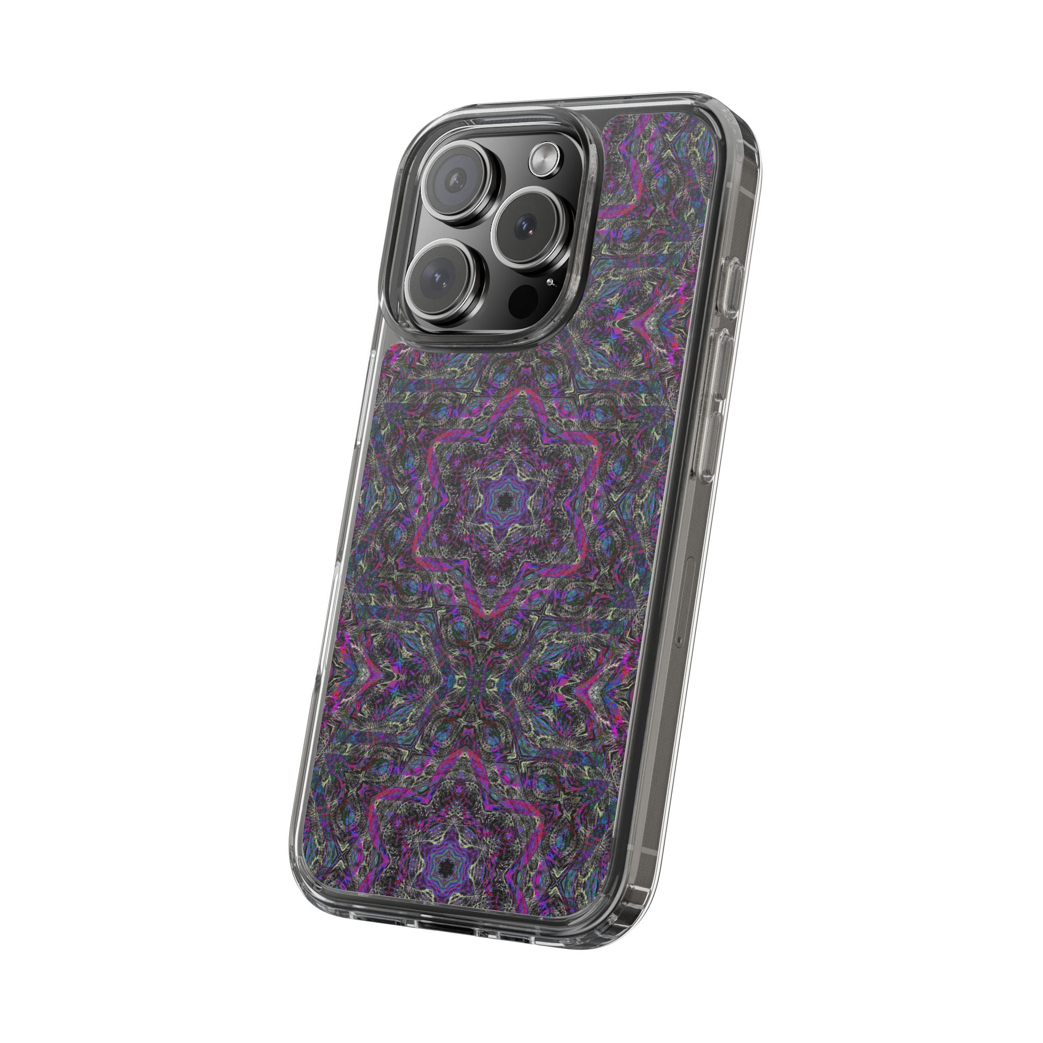 iPhone 16 Clear Case – P5 Kaleidoscopic No.33