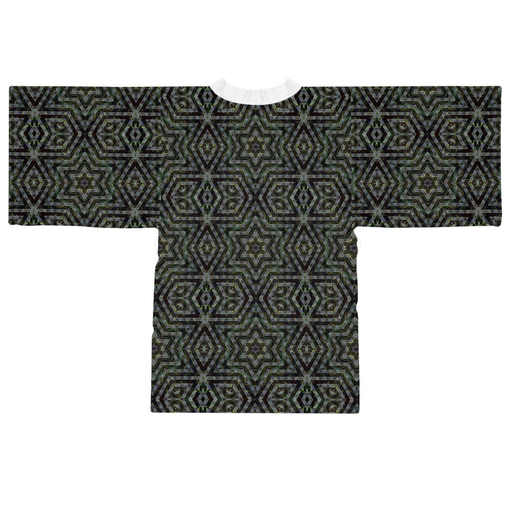 Long Sleeve Kimono Robe - P5 Kaleidoscopic No.10