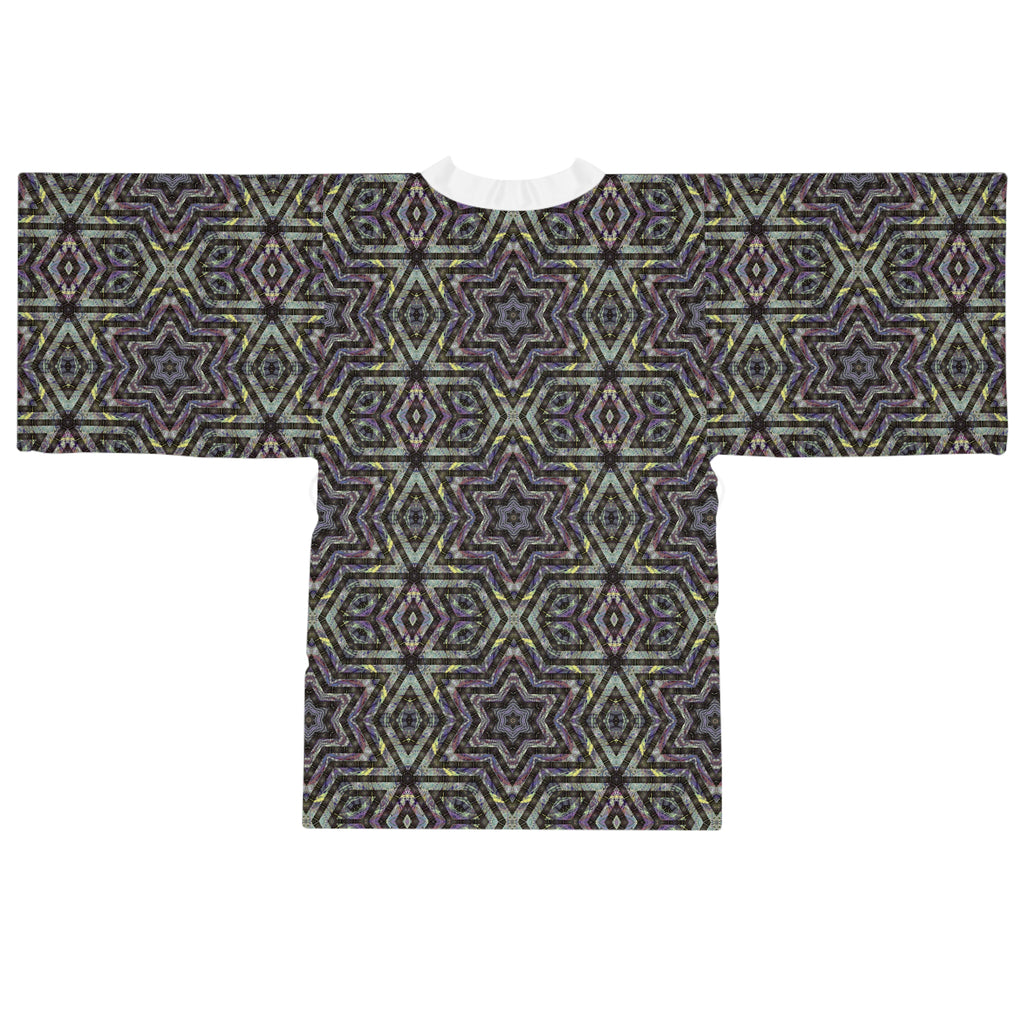 Long Sleeve Kimono Robe - P5 Kaleidoscopic No.1