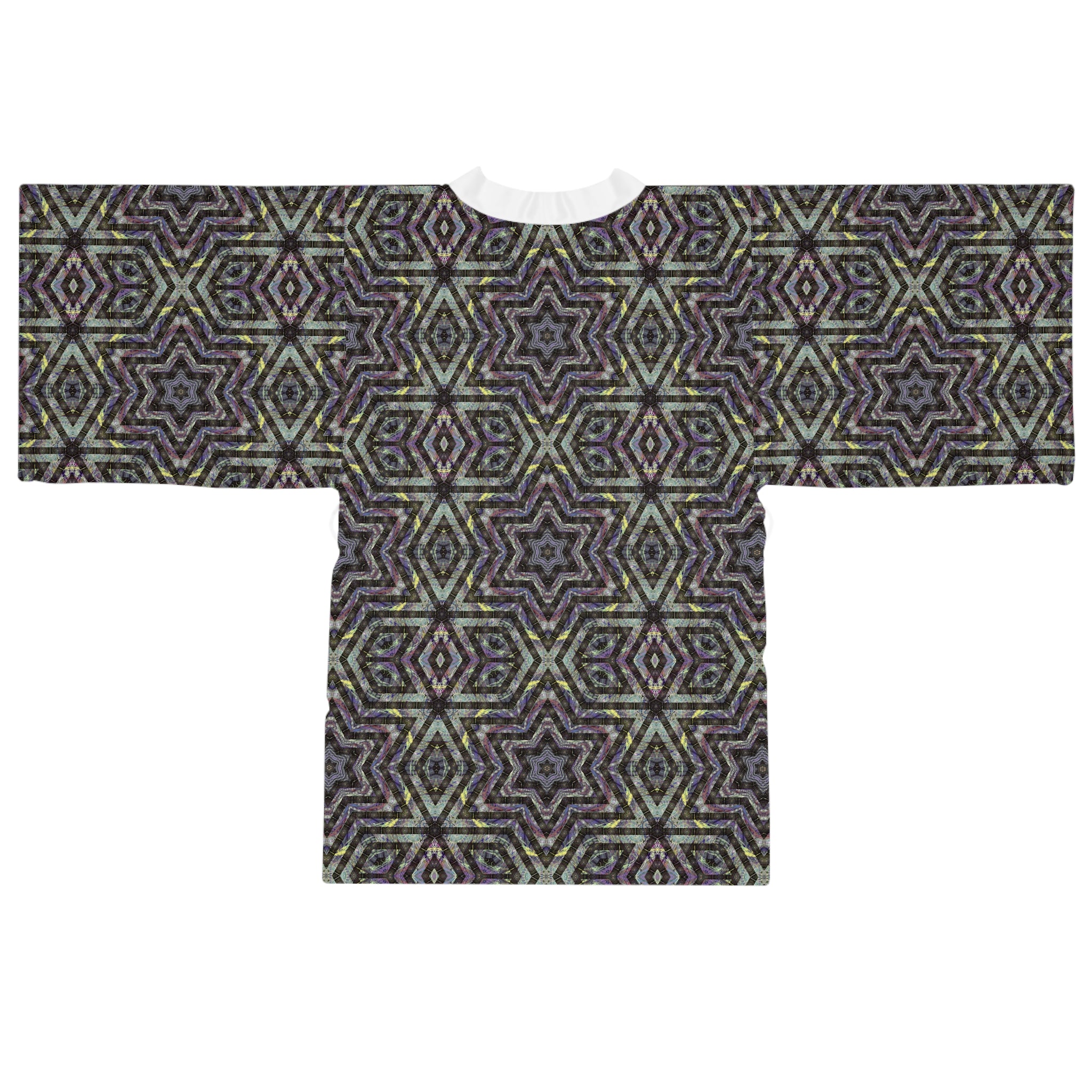 Long Sleeve Kimono Robe - P5 Kaleidoscopic No.1