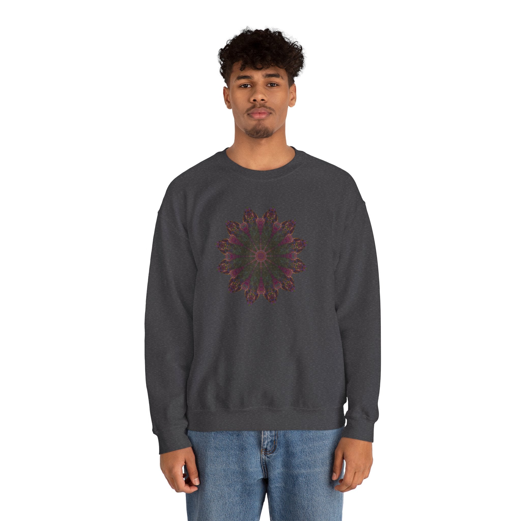Unisex Heavy Blend™ Crewneck Sweatshirt - Love Light Mandalas No.7