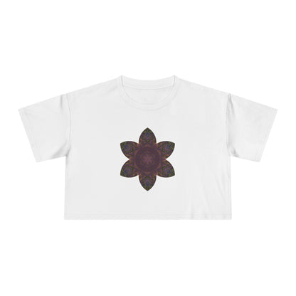 Women's Cropped Tee - Love Light Mandalas No.3
