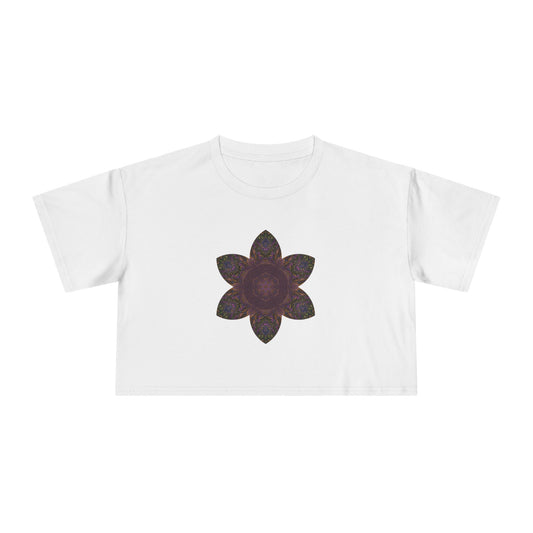 Women's Cropped Tee - Love Light Mandalas No.3