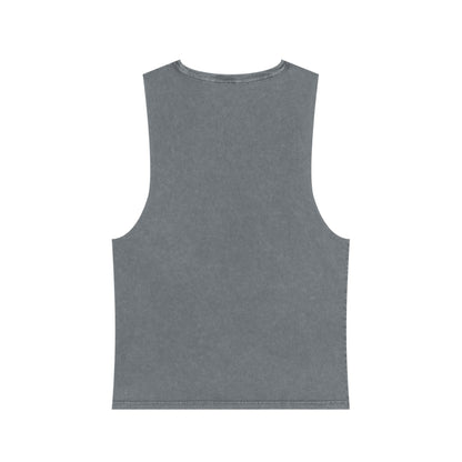 Unisex Stonewash Tank Top - Mycelium Mandalas No.1