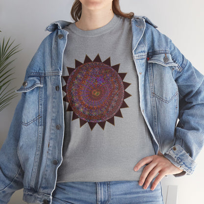 Unisex Heavy Cotton Tee - Mycelium Mandalas No.M18K4