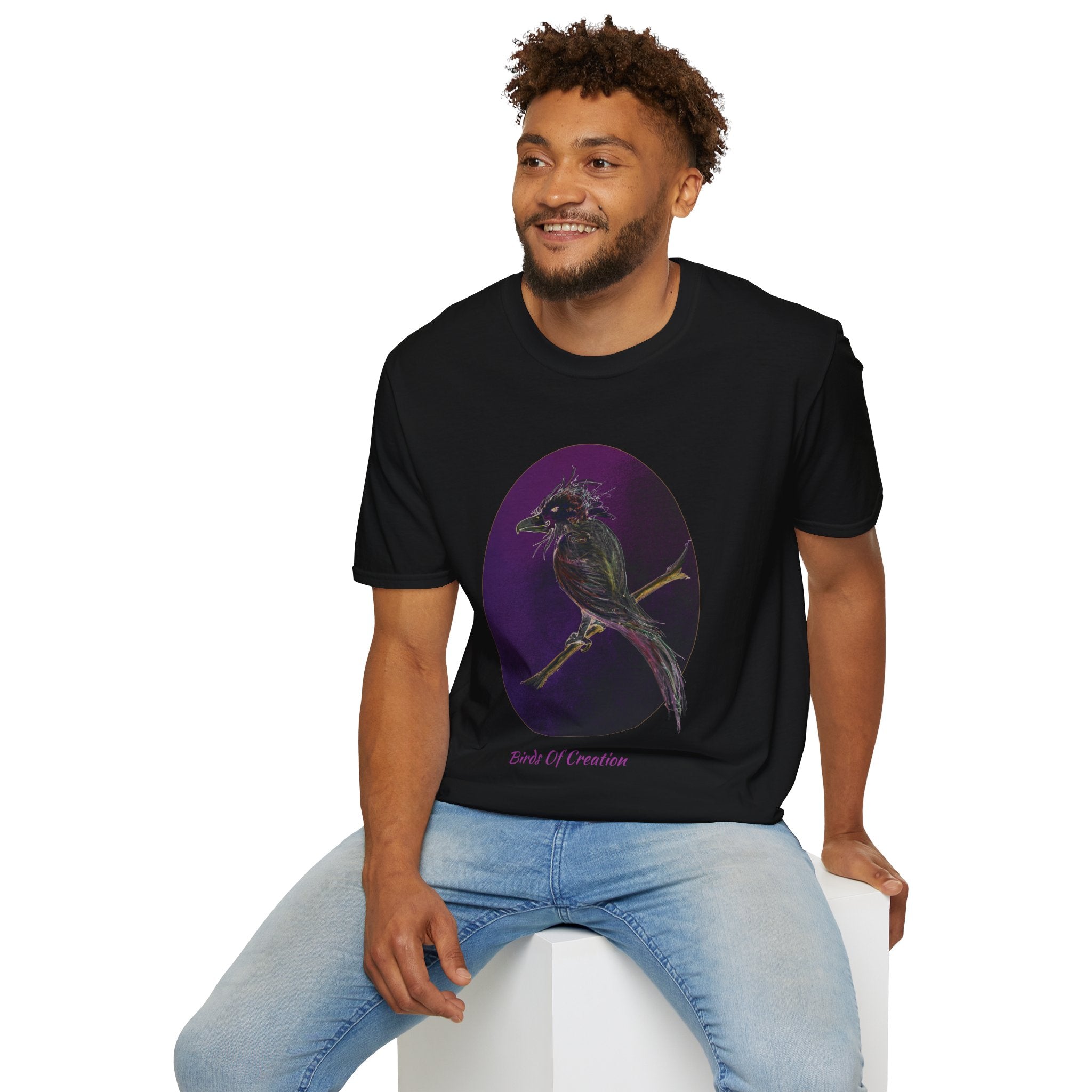 Unisex Softstyle T-Shirt - Birds Of Creation No.1a