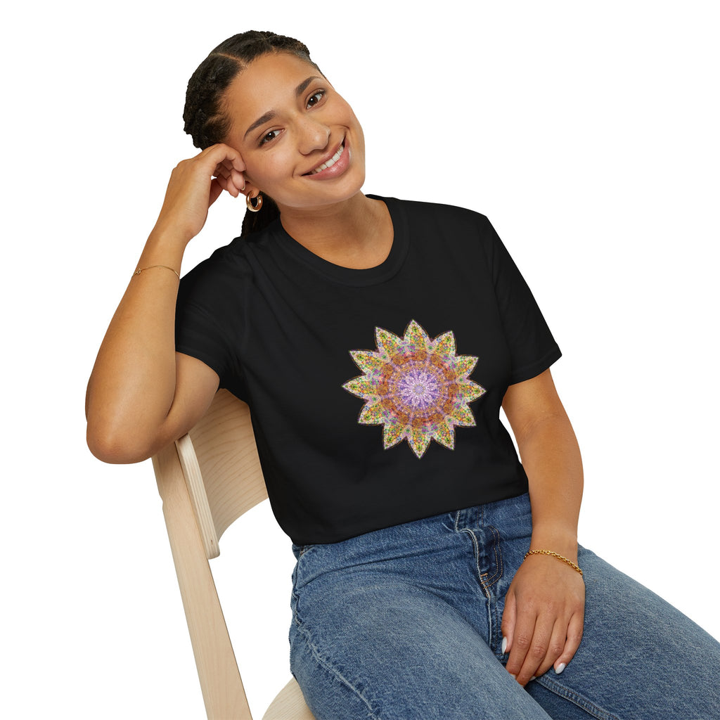 Unisex Softstyle T-Shirt - Love Light Mandalas No.14