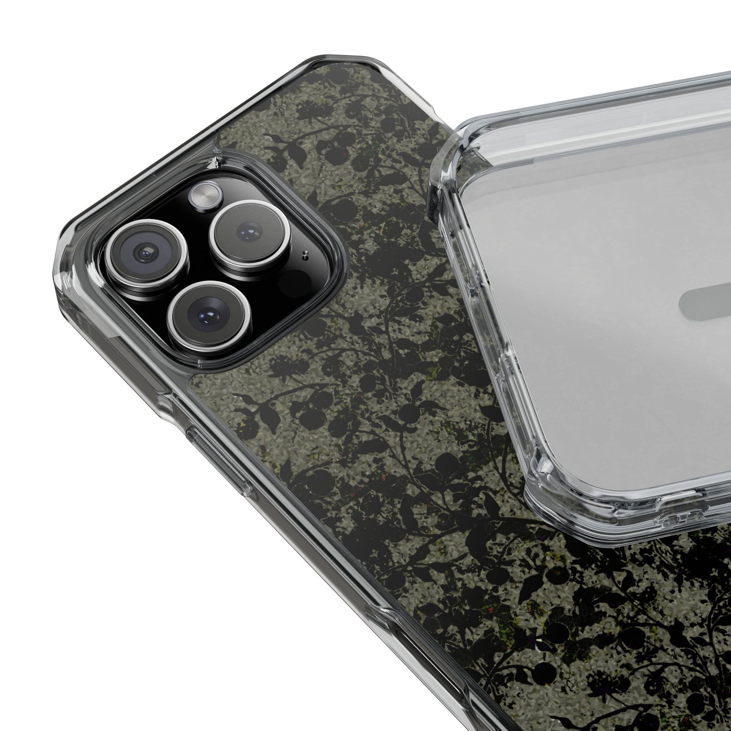 iPhone 16 Magnetic Clear Impact Case - Hidden Weave Series V3 No.25