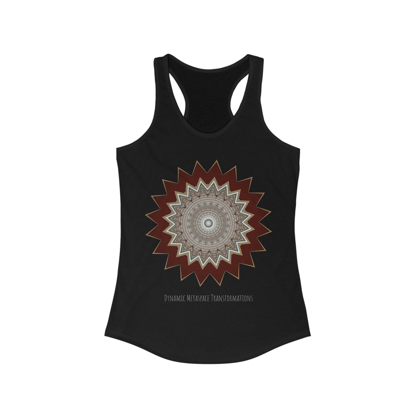 Women's Ideal Racerback Tank - Mycelium Mandalas No.1