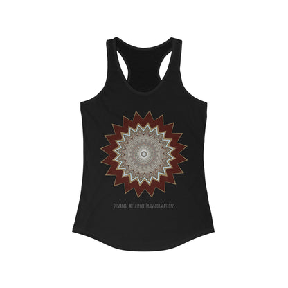 Women's Ideal Racerback Tank - Mycelium Mandalas No.1