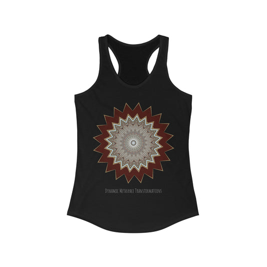 Women's Ideal Racerback Tank - Mycelium Mandalas No.1