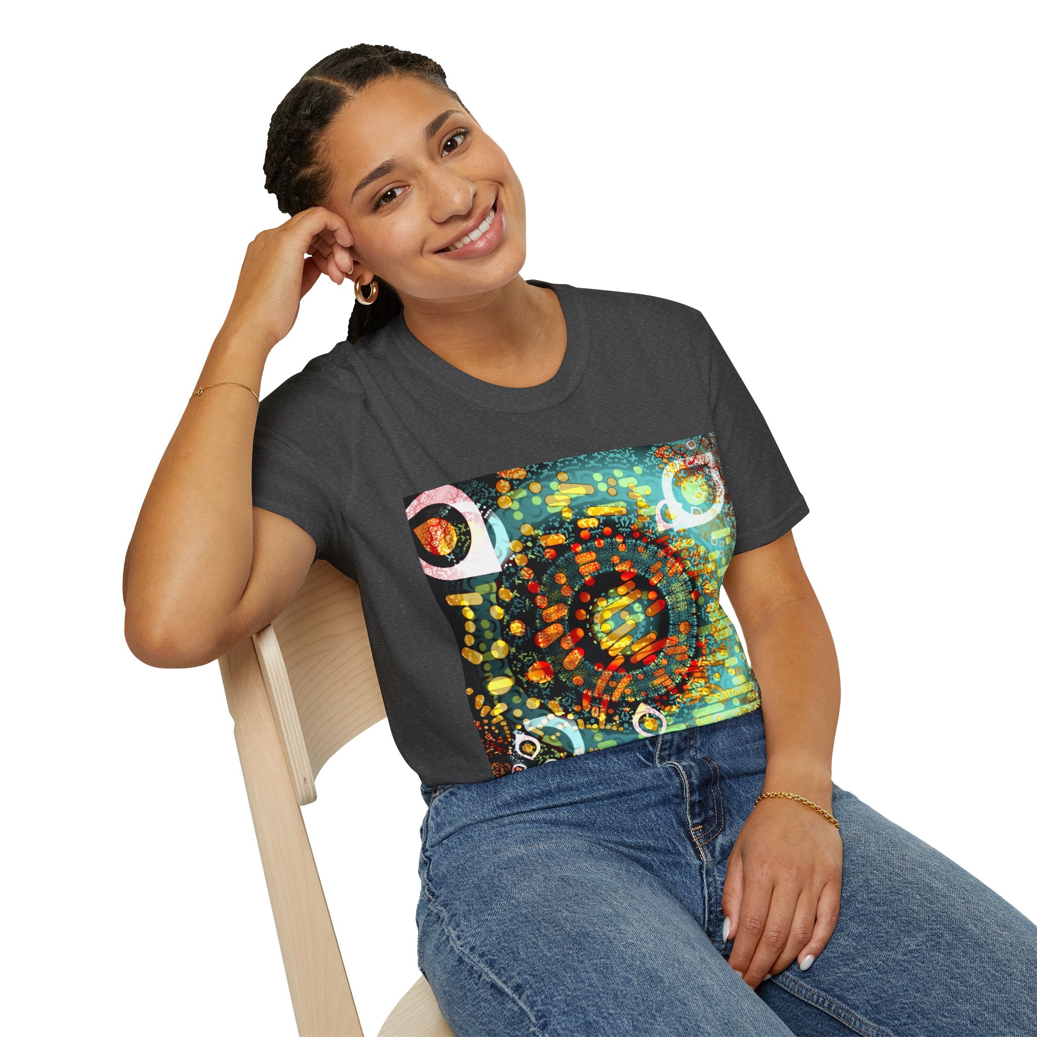 Unisex Softstyle T-Shirt - Psychedelic QR No.1