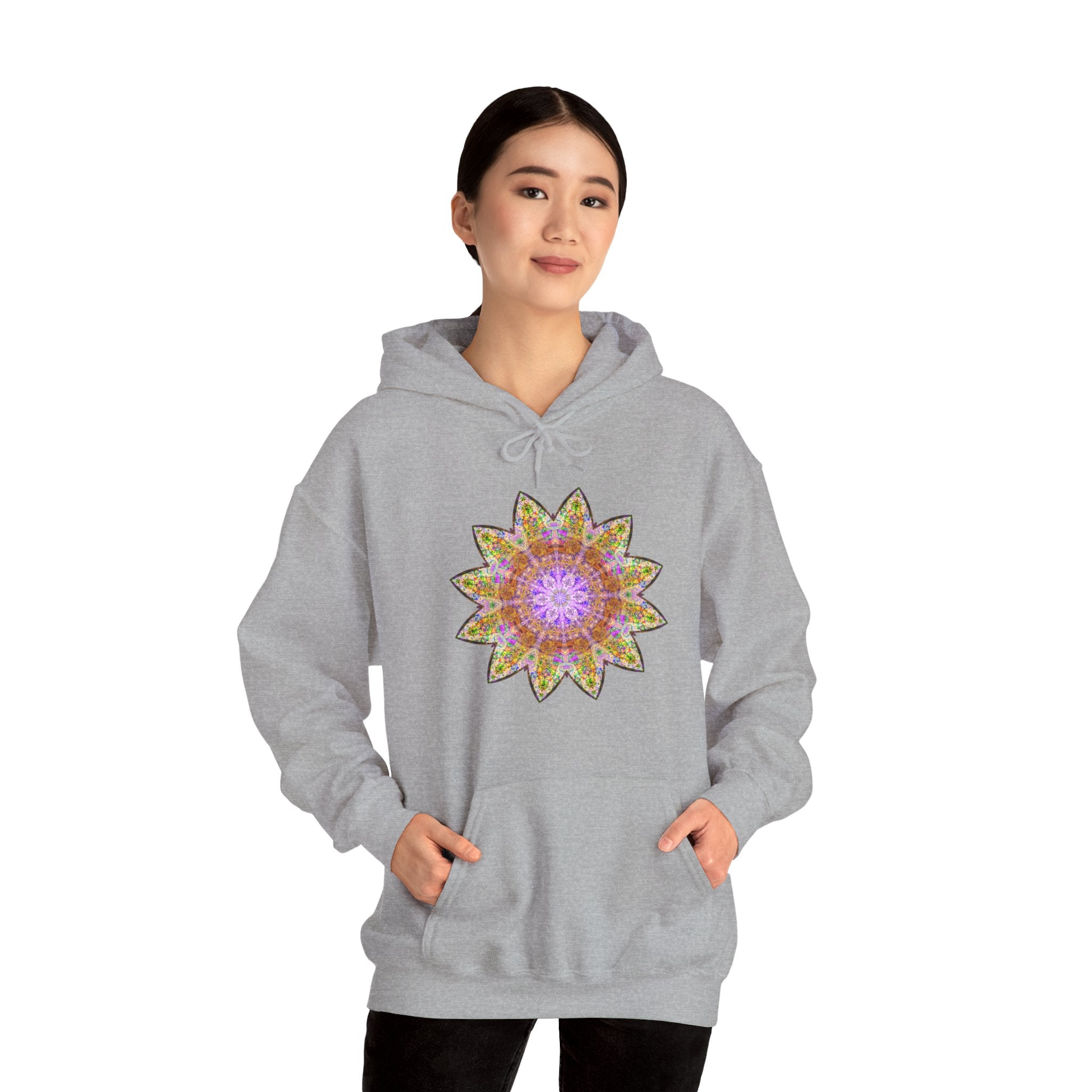 Unisex Heavy Blend™ Hooded Sweatshirt - Love Light Mandalas No.14