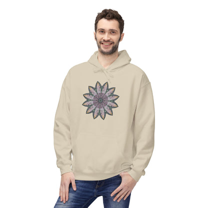 Unisex Midweight Softstyle Fleece Hoodie - Love Light Mandalas No.21