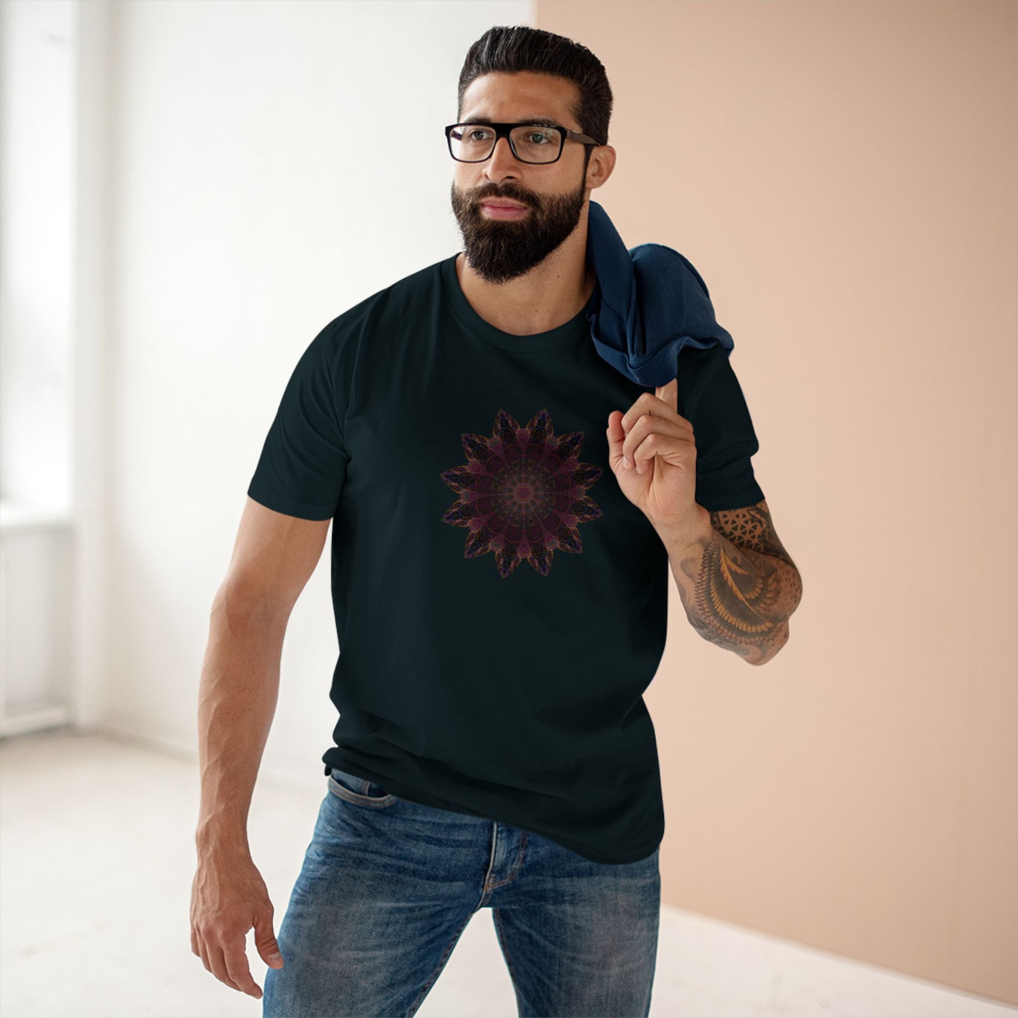 Men's Staple Tee - Love Light Mandalas No.8